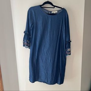 Penelope Rose Ruffle Sleeve Dress